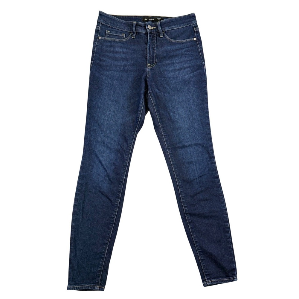 Athleta Sculptek Skinny Jeans Dark Wash Indigo Size 6
